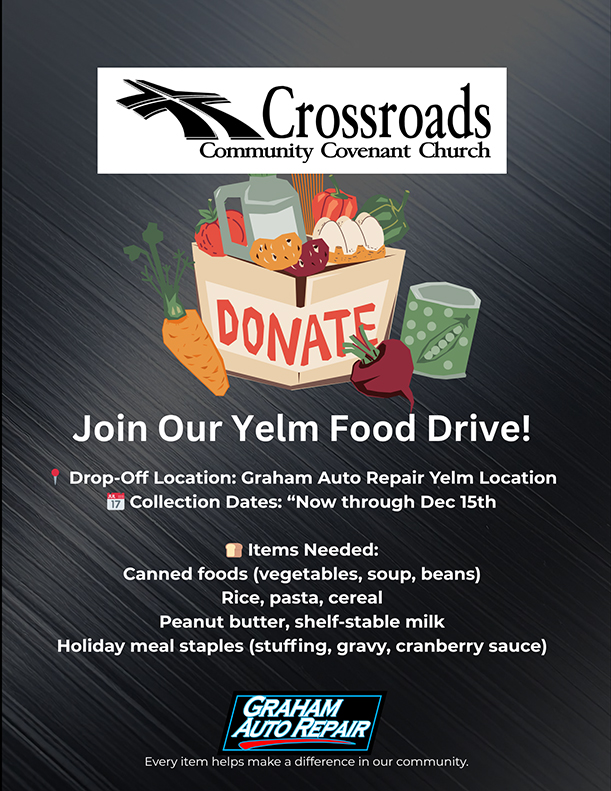 Crossroads Community Covenant Church Food Drive | Graham Auto Repair
